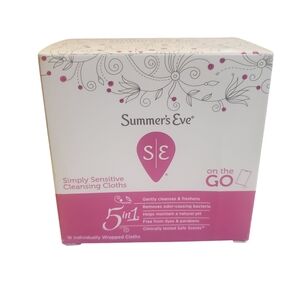 Summer's Eve Simply Sensitive Cleansing Cloths 16 Individually Wrapped.